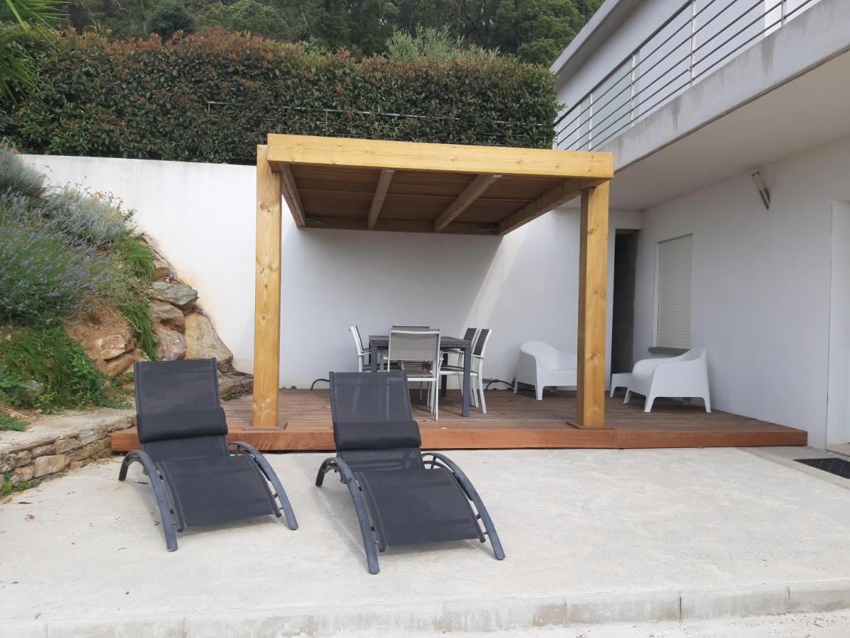 T2 Calme Avec Vue Mer Et Borne De Recharge Sur Demande Bastia  Kültér fotó